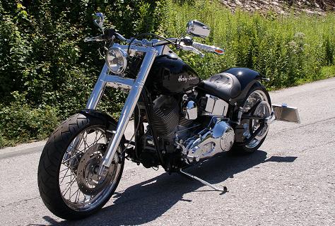 Harley Davidson Softail FXSTI Black Interceptor